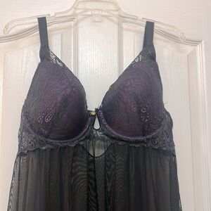 Lingerie - Sexy black mnightie